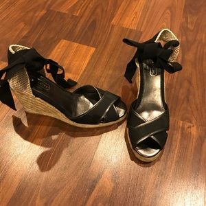 $160 Coach Espadrilles Wedges